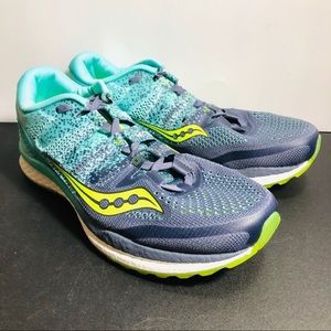 Saucony Freedom Iso 2 Running Shoes Grey Teal